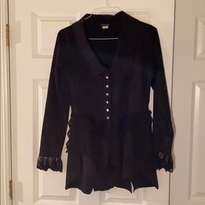 Venus Black Suede Jacket